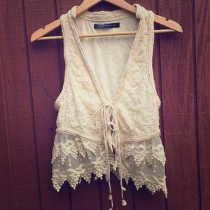 Zara lace vest